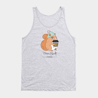 Coffee Addict Squirrel Tank Top